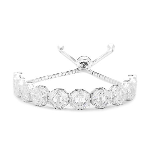 Sterling Silver Wholesale Handcraft Baguette Stone Tennis Bracelet 